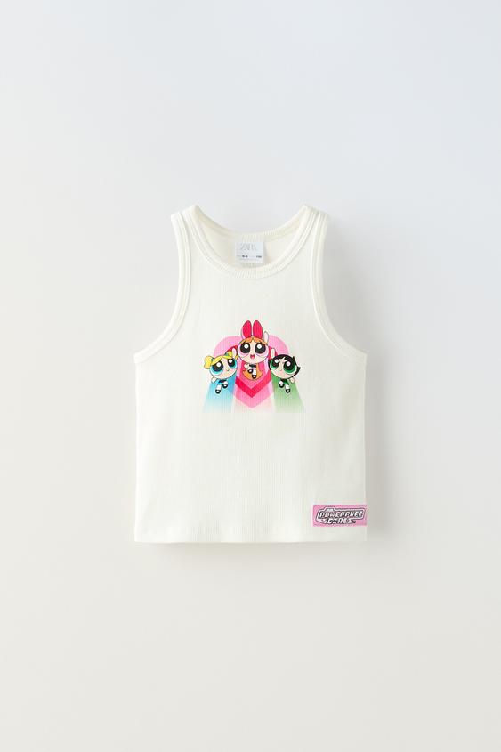 POWERPUFF GIRLS™ TOP White ZARA New Zealand