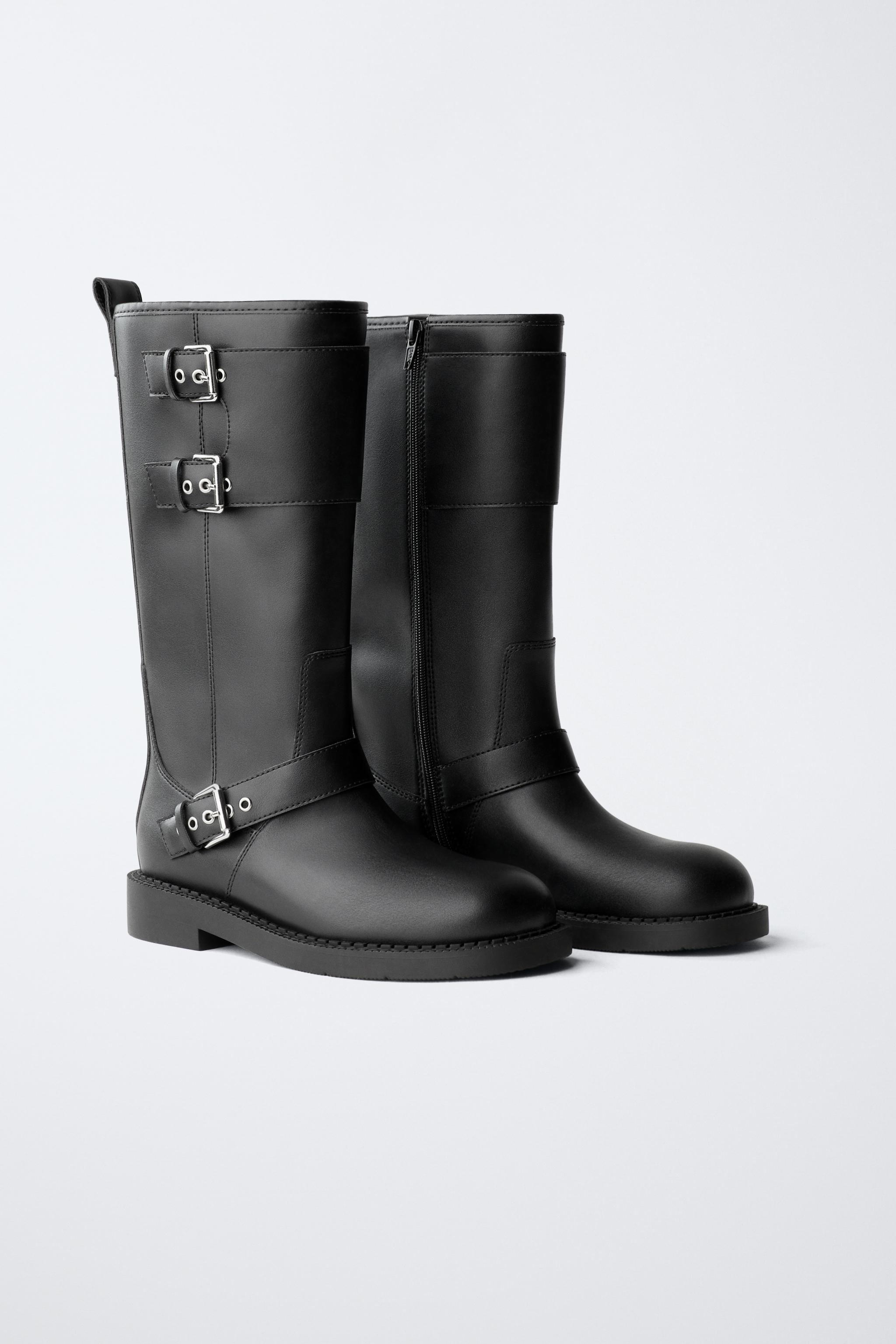 TALL BIKER BOOTS