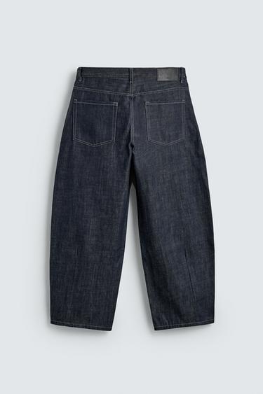 JEANS BALLOON FIT - Bleu marine / Blanc de Zara - Image 7