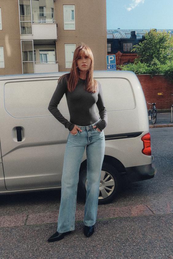 JEAN TRF WIDE LEG TAILLE MI-HAUTE