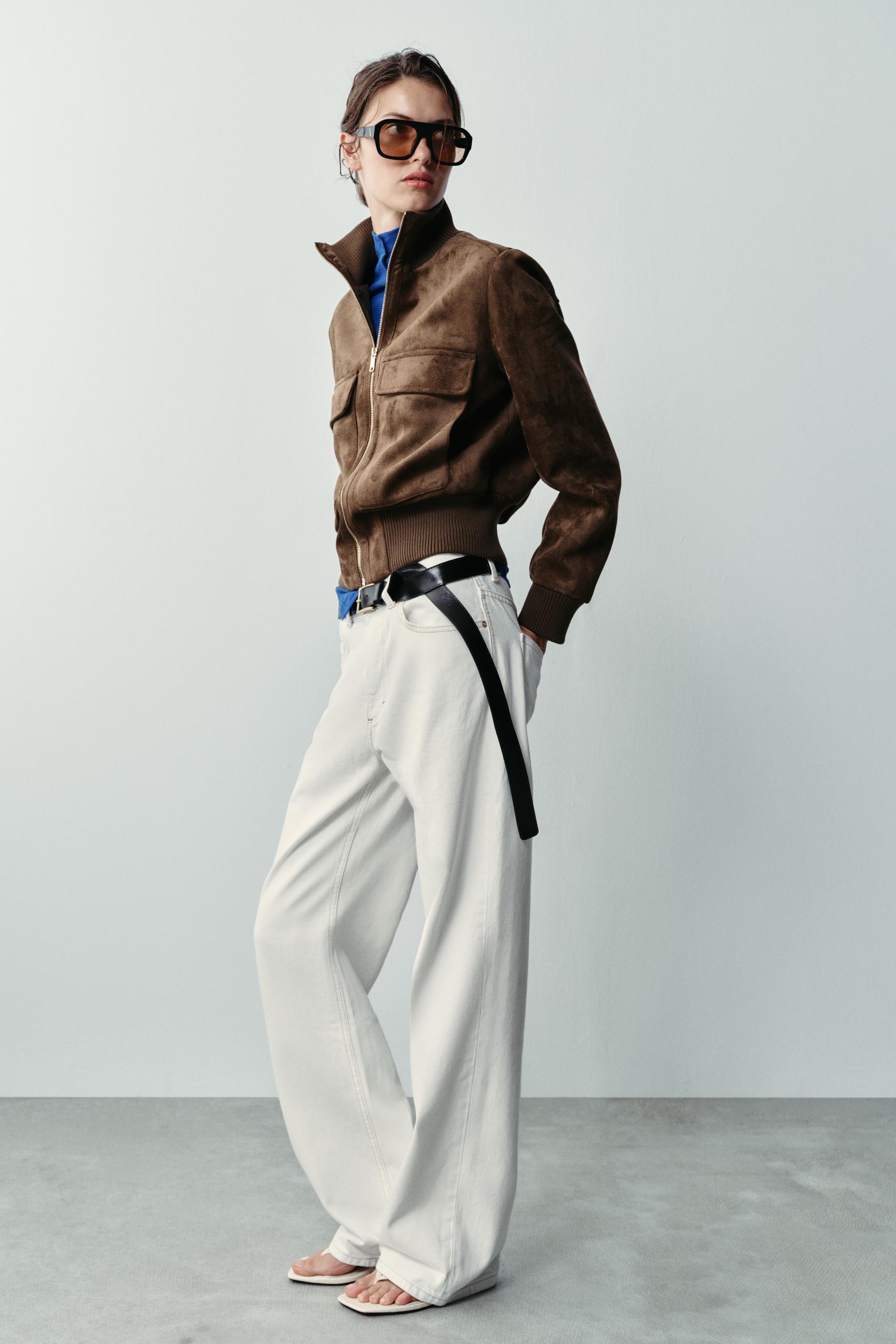 BLOUSON BOMBER EFFET DAIM