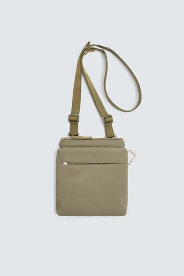 TECHNICAL CROSSBODY BAG - Khaki Green by Zara - Image 0