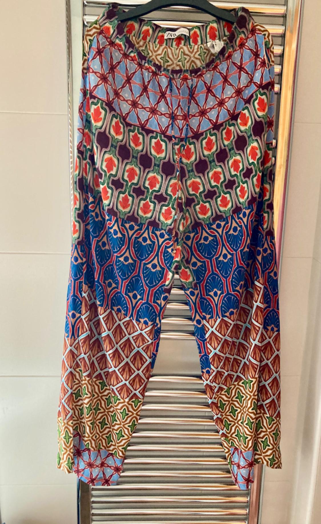 PRINTED PALAZZO TROUSERS