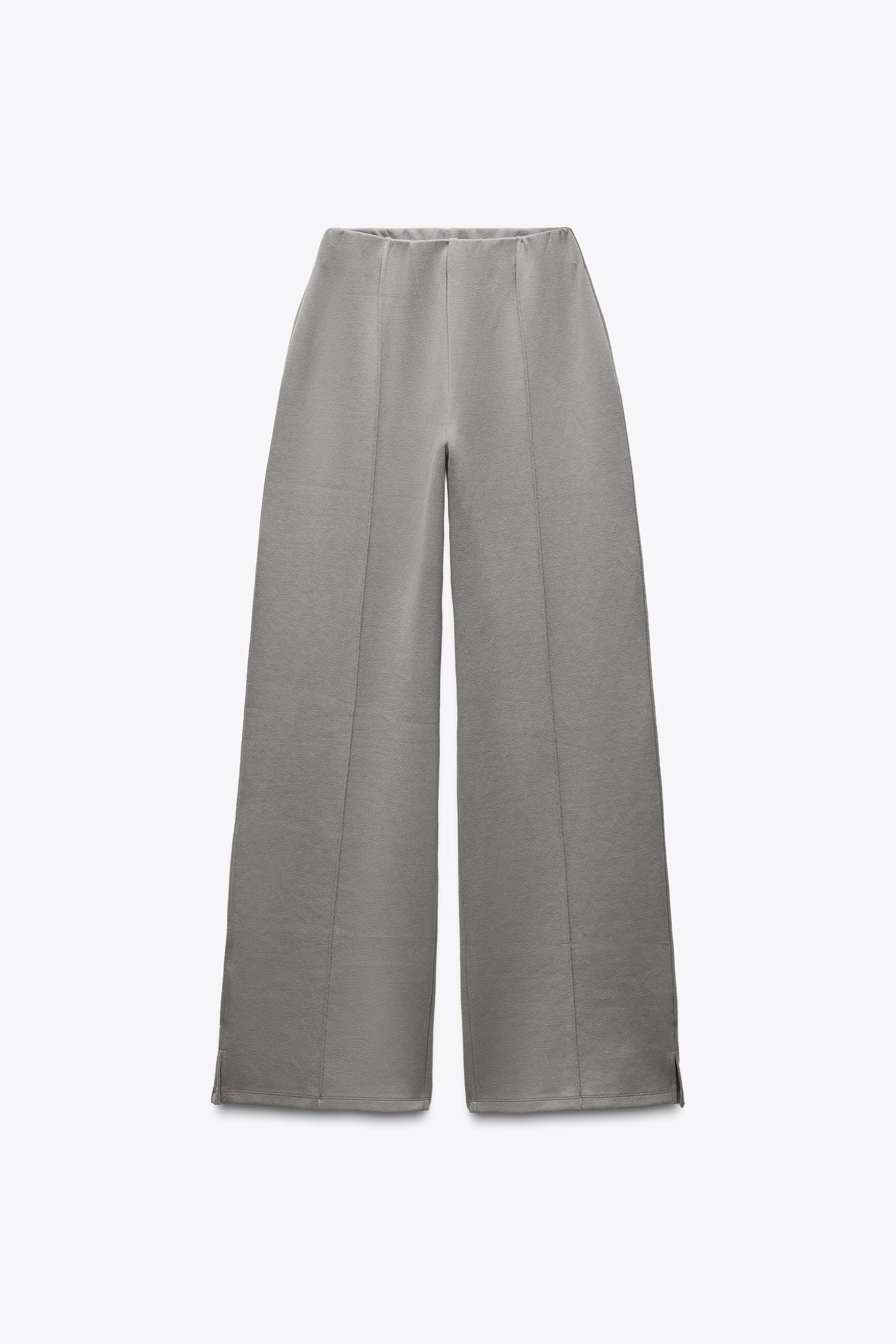 インターロック スリットパンツ - グレー | ZARA Japan / 日本