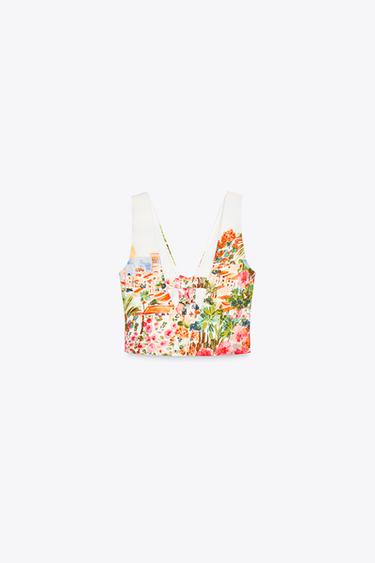 PRINTED KNOT TOP - Multicoloured by Zara - Image 5
