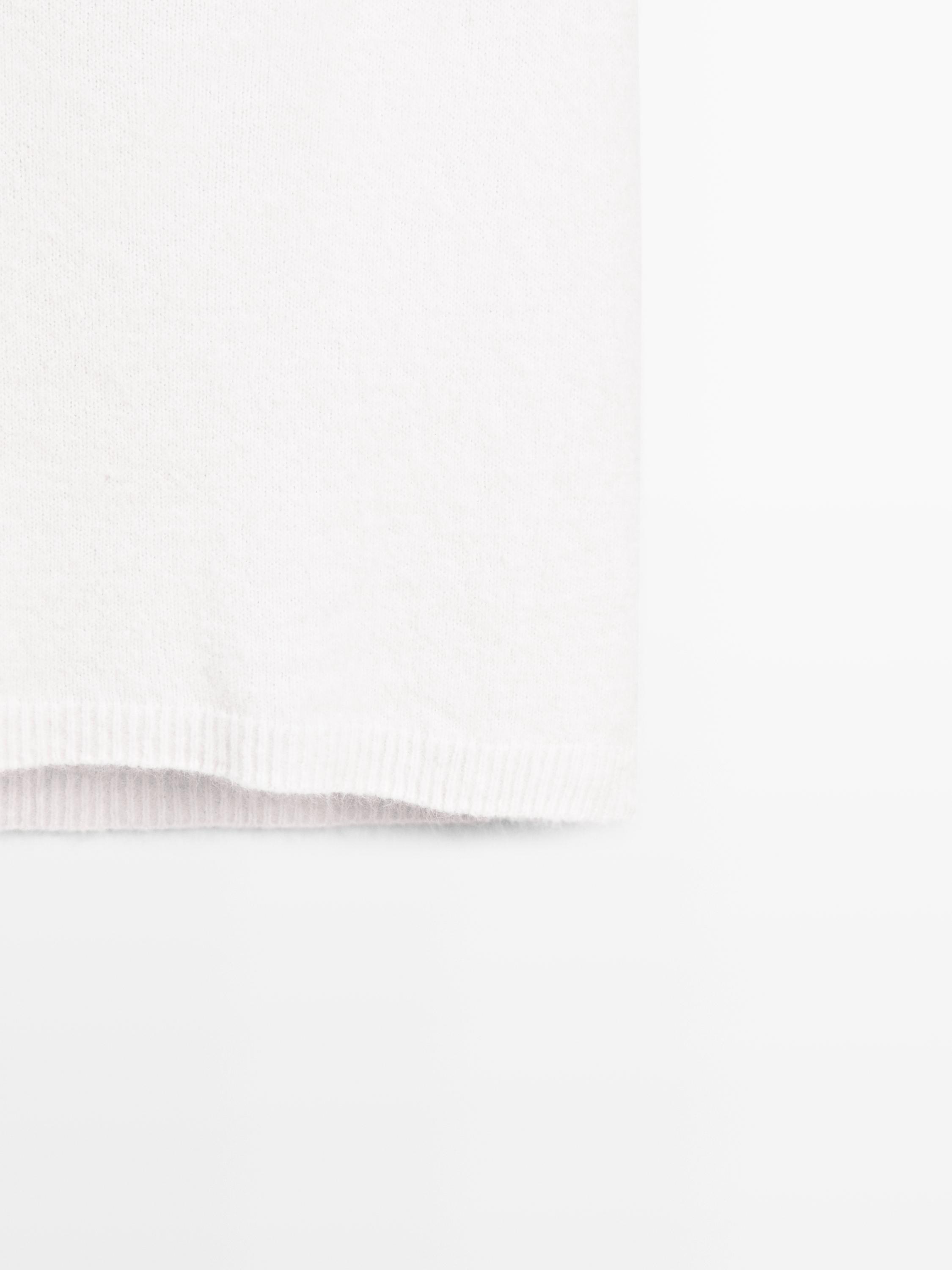 Hooded alpaca blend bib