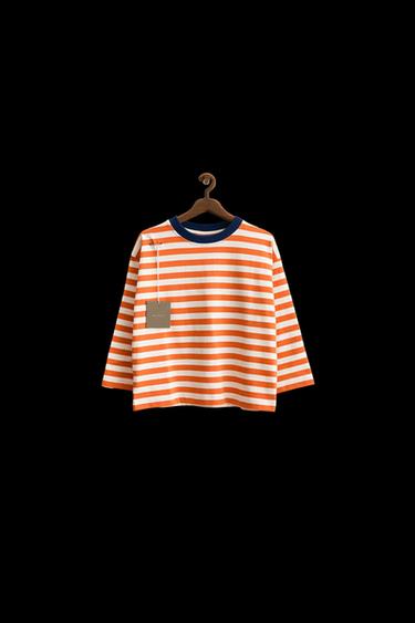 ZARA TIMELESS - CAMISETA RAYAS VIVO - Naranja de Zara