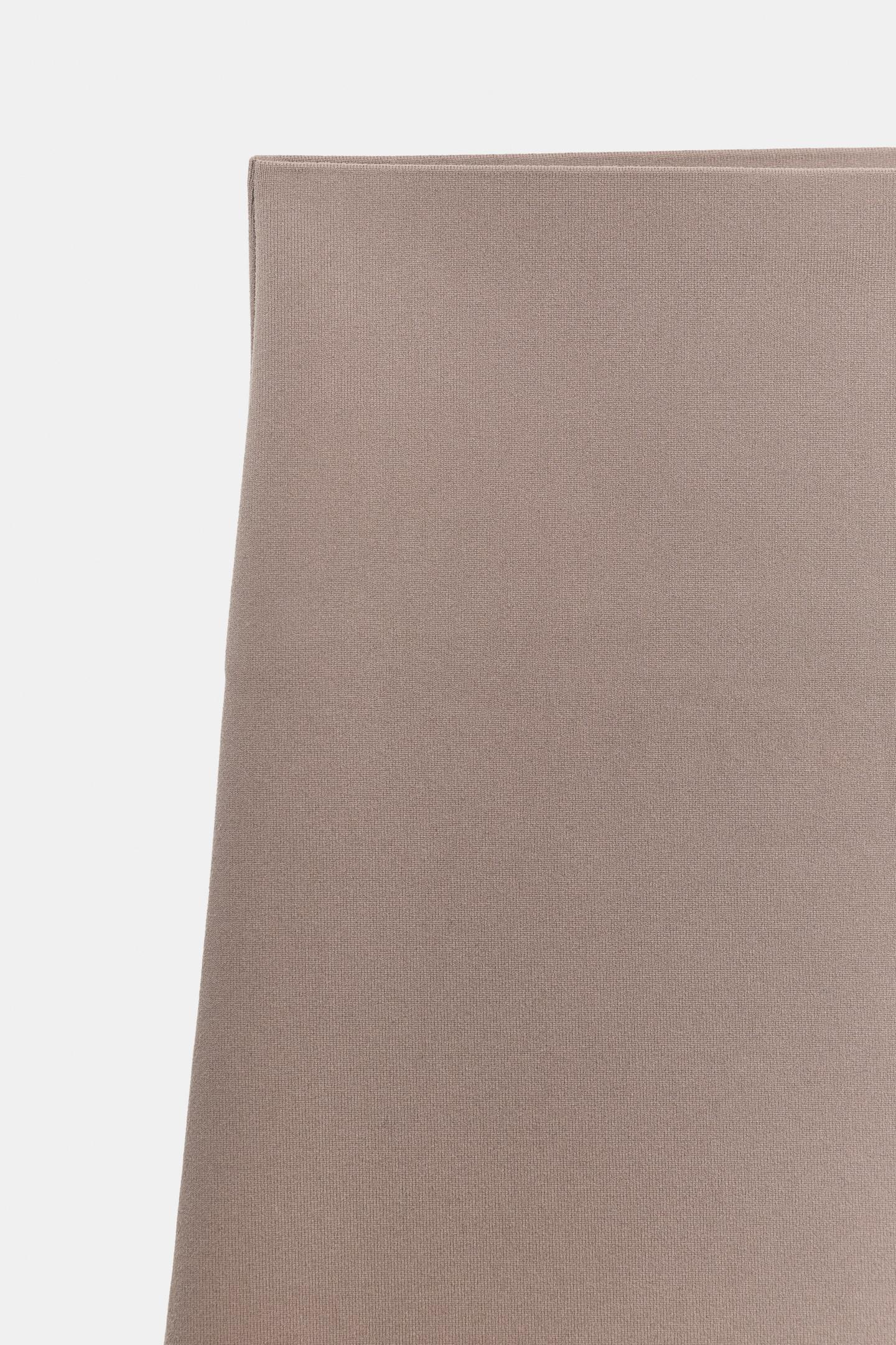Женские леггинсы Zara Stretch, цвет: Светлый коричневый — фото 7