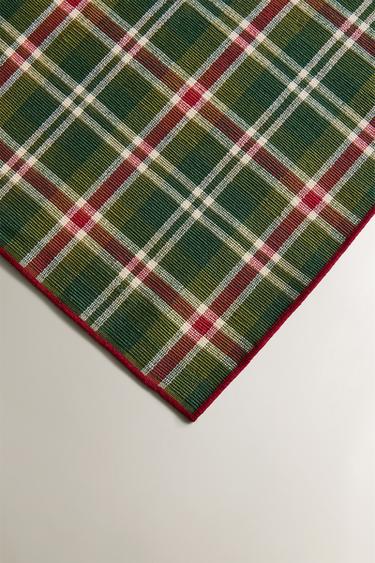 CHRISTMAS CHECK PLACEMAT (PACK OF 2) - Green by Zara - Image 2