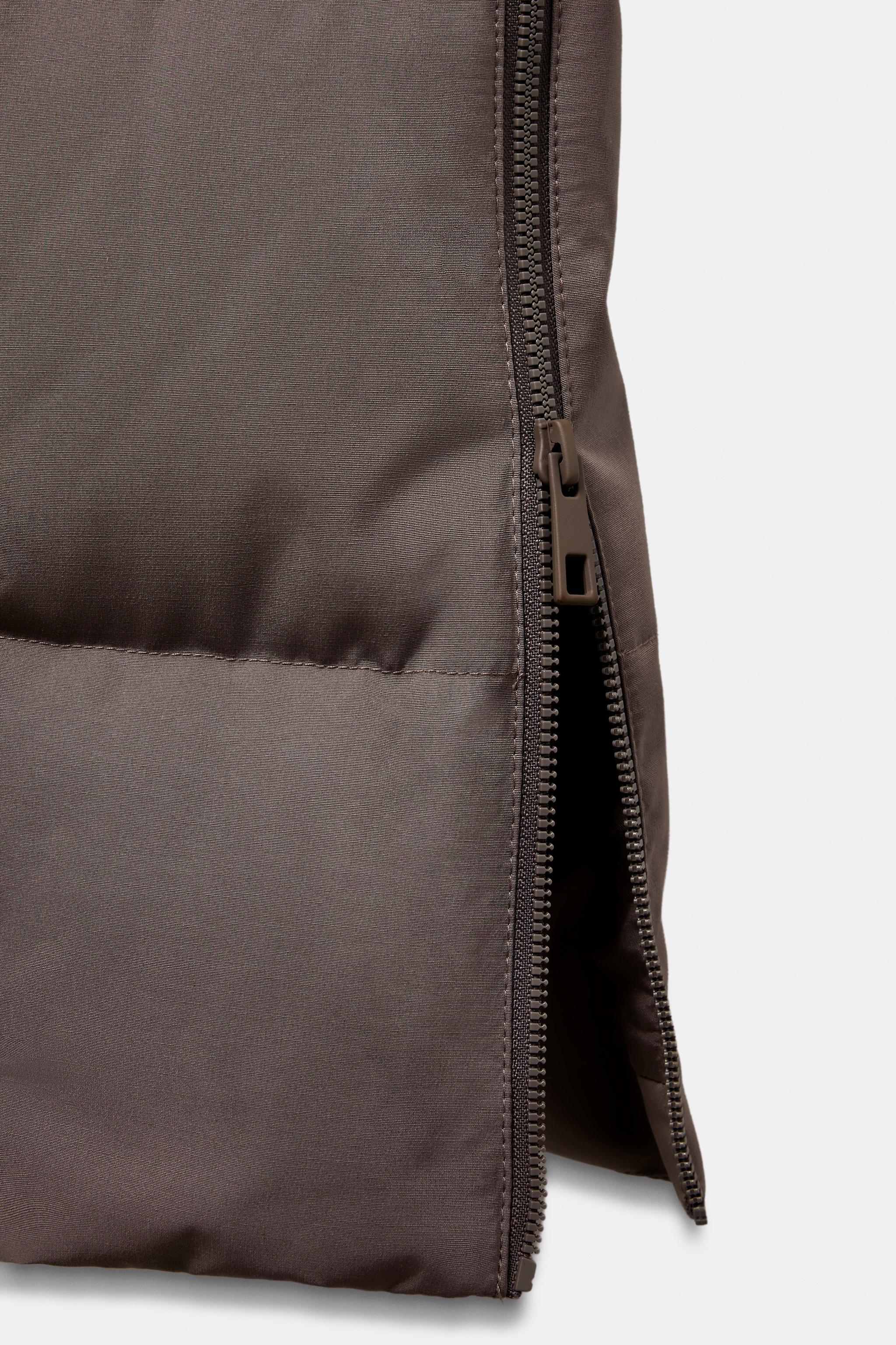 DOUDOUNE LONGUE À CAPUCHE DÉPERLANTE COUPE-VENT