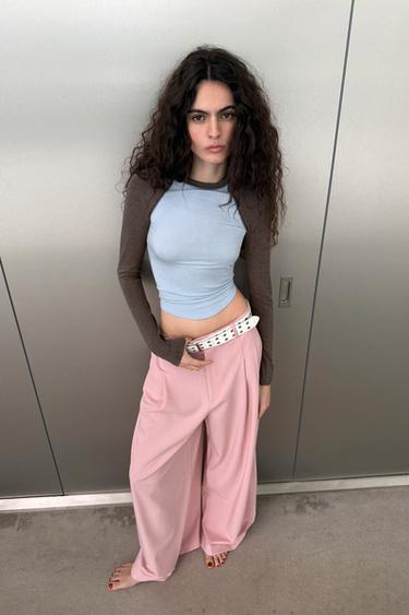 DARTED TROUSERS - Mid-pink by Zara - Image 6