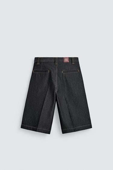 JORTS EN DENIM RELAXED FIT - Bleu de Zara - Image 7