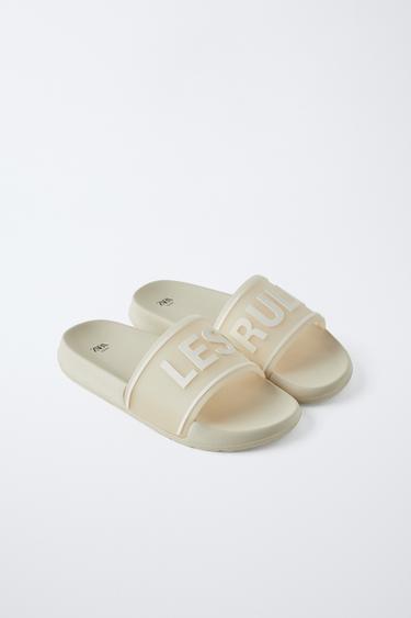 BATH SLIDES - Ecru White by Zara