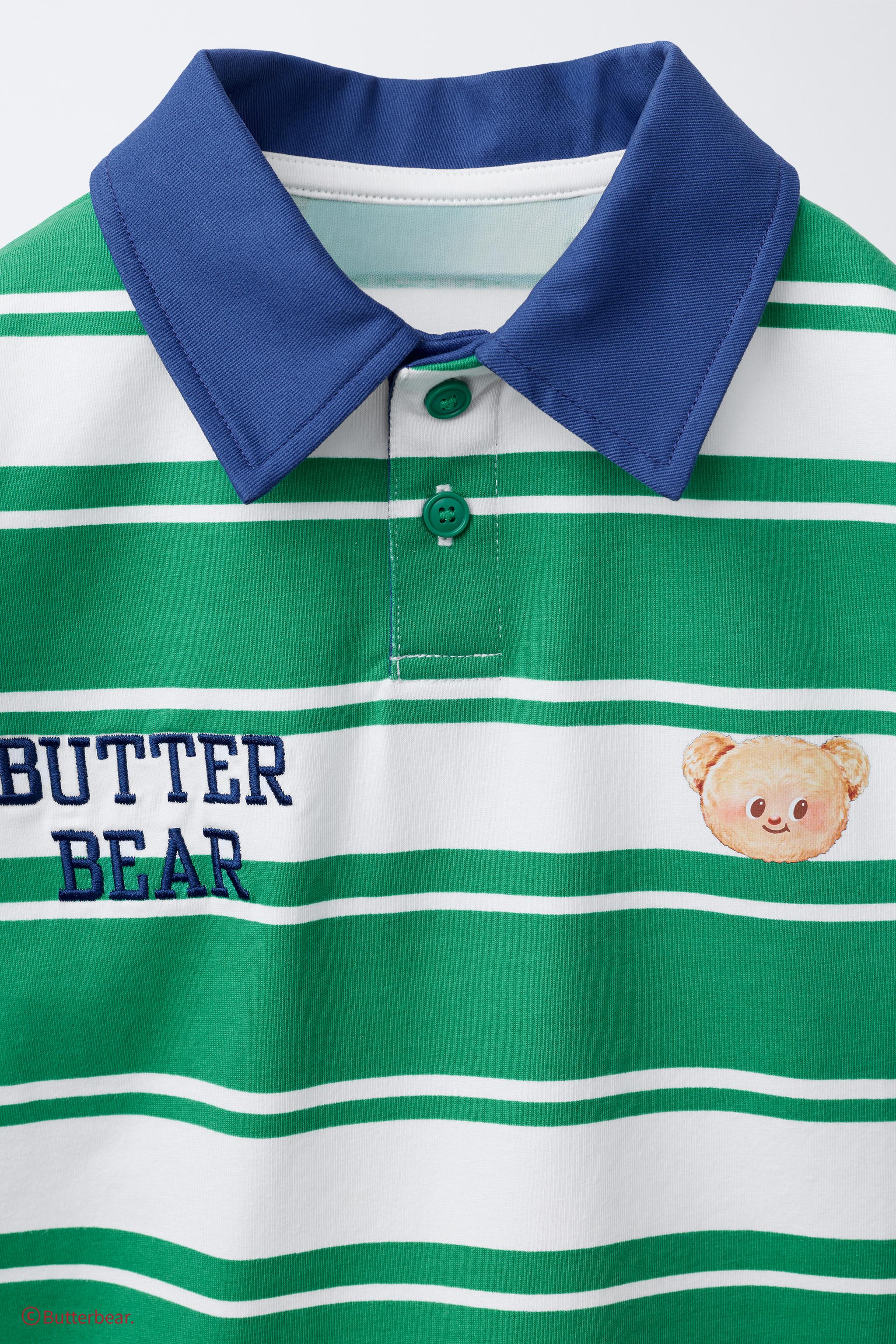 FAMILY JAPAN ダークグリーン ストライプ ポロシャツ Kids Twin Tipped Fred Perry Shirt(2-3 Y22：COURT GREEN