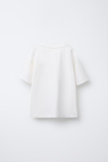 PRINTED T-SHIRT - White by Zara - Image 1