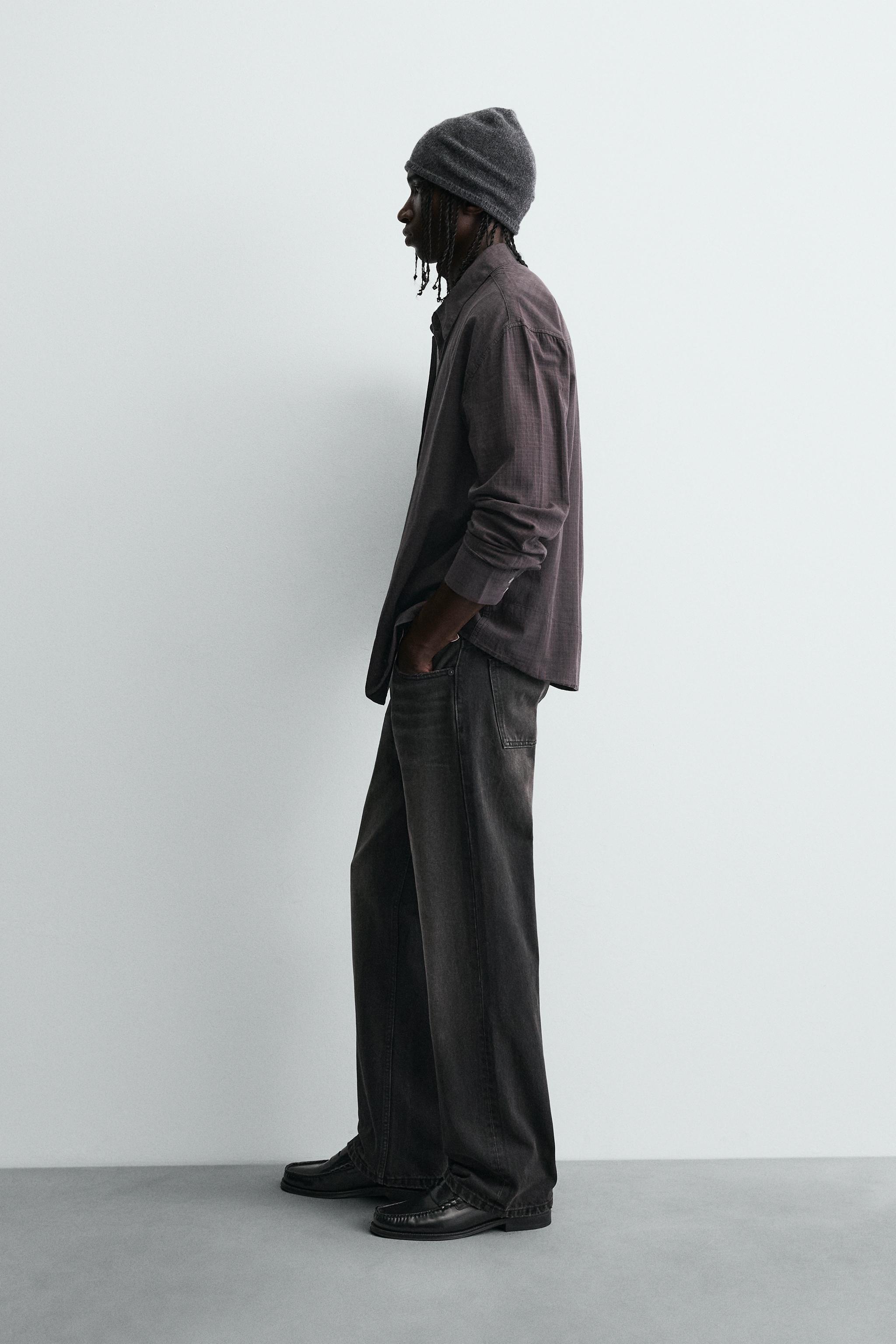 RELAXED FIT PLAID SHIRT