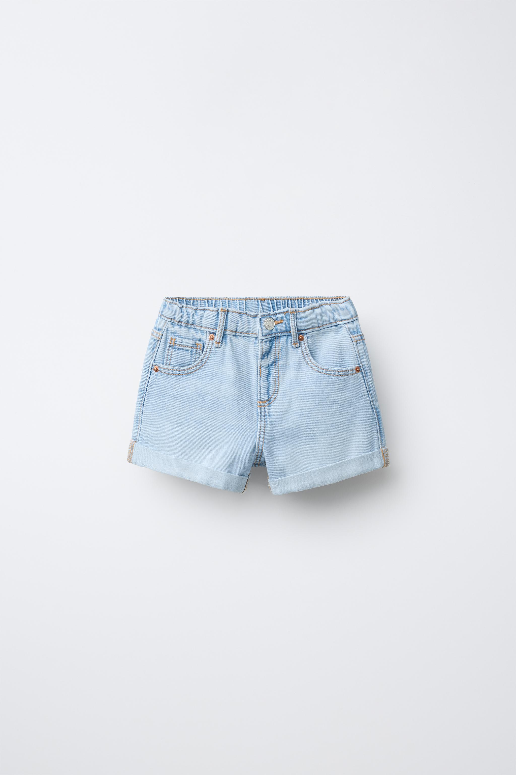 マムフィットデニムバミューダパンツ - ライトブルー | ZARA Japan / 日本