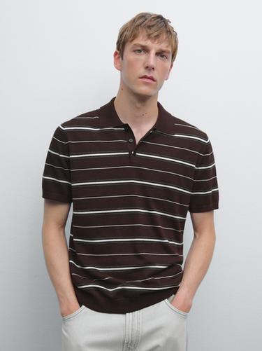 Polo punto rayas 100% algodón - TYEFUXIA de Zara