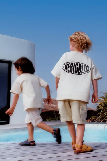 LOGO PRINT T-SHIRT - Ecru by Zara