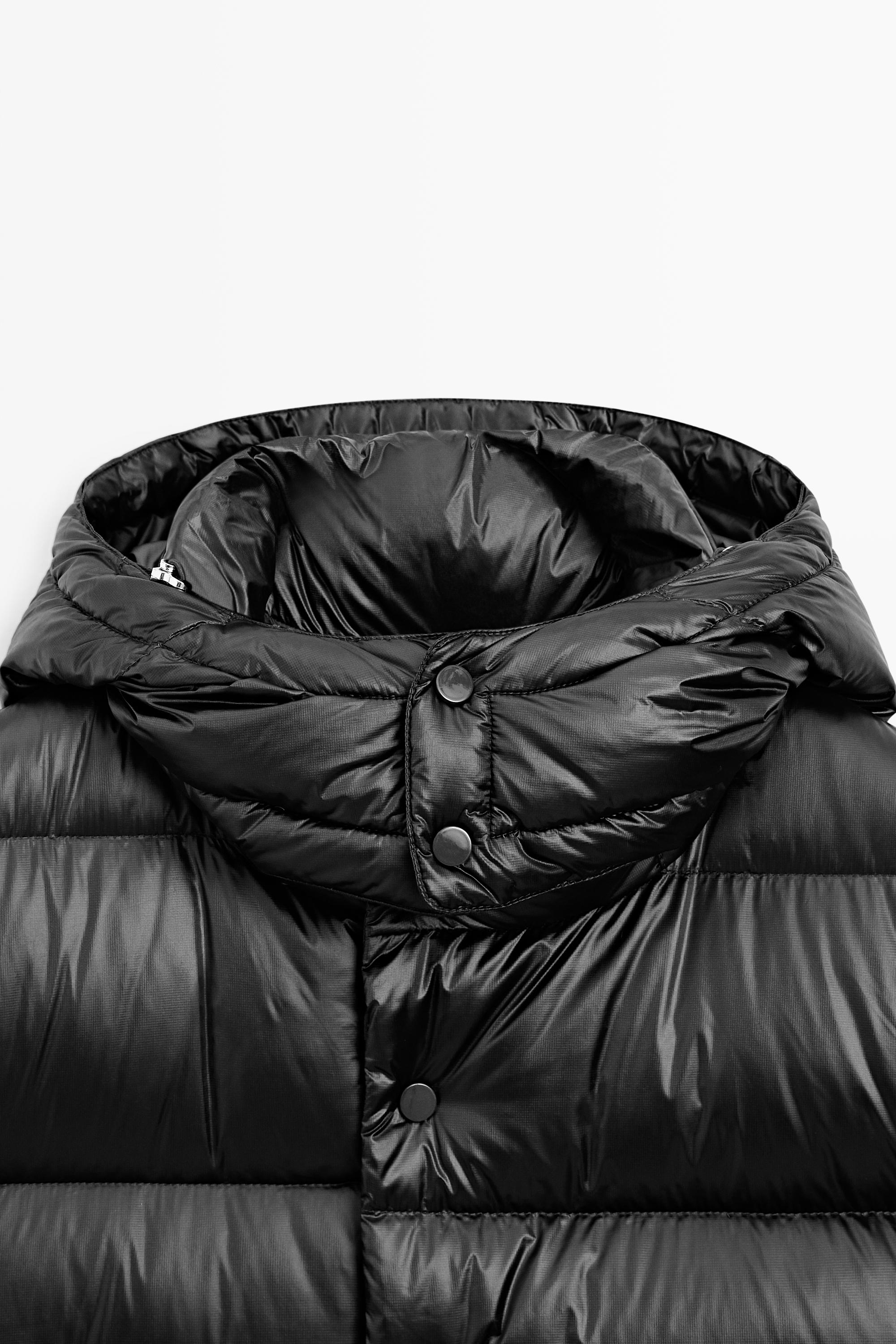 Shiny down jacket
