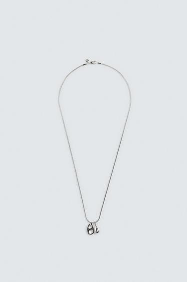 TUBULAR CHAIN WITH PENDANTS - Silver by Zara