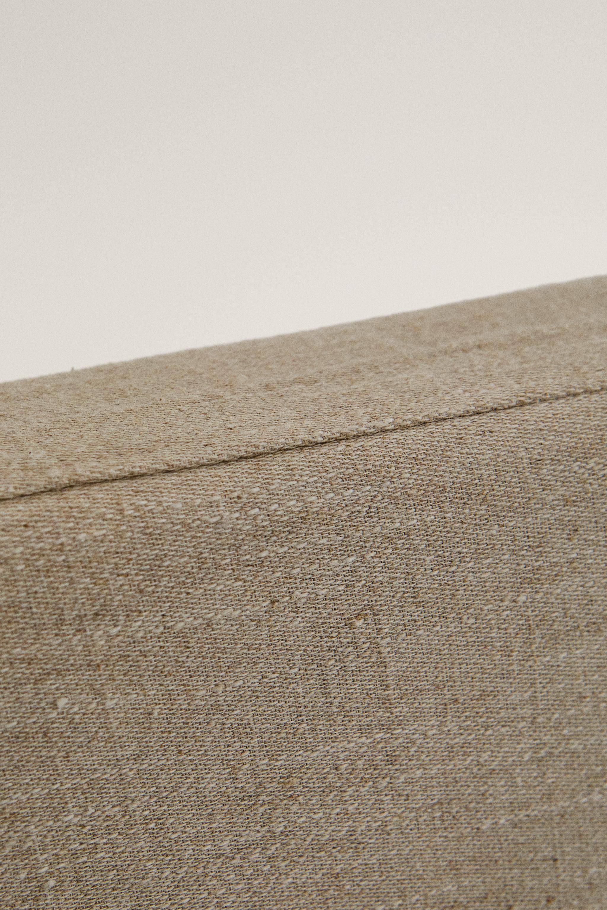 HEMP AND COTTON COVERED HEADBOARD