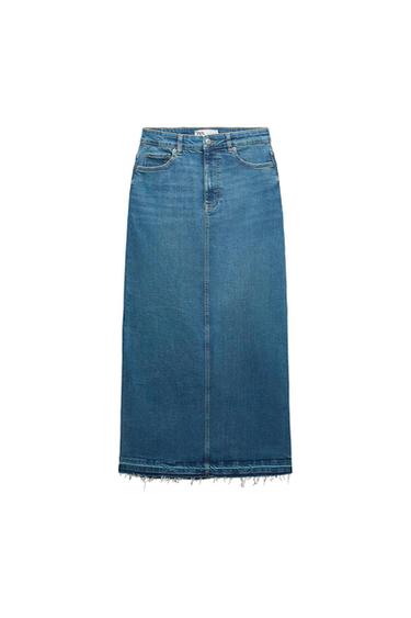 ZW HIGH-WAIST DENIM SKIRT