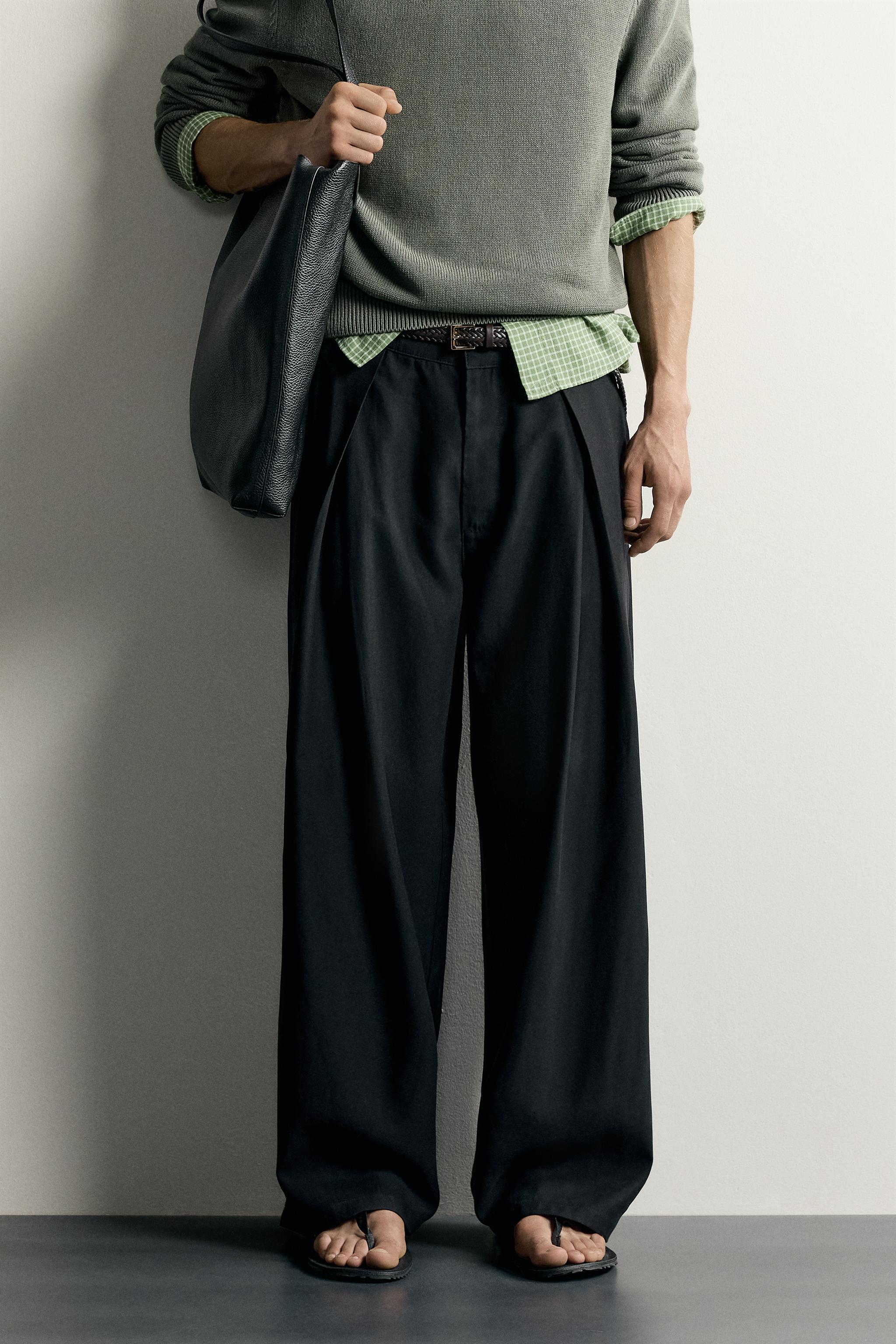 PLEATED FLUID TROUSERS