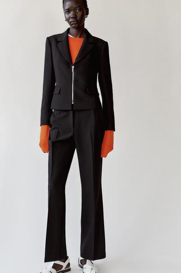 HIGH-WAIST BOOTCUT TROUSERS - Black by Zara - Image 0