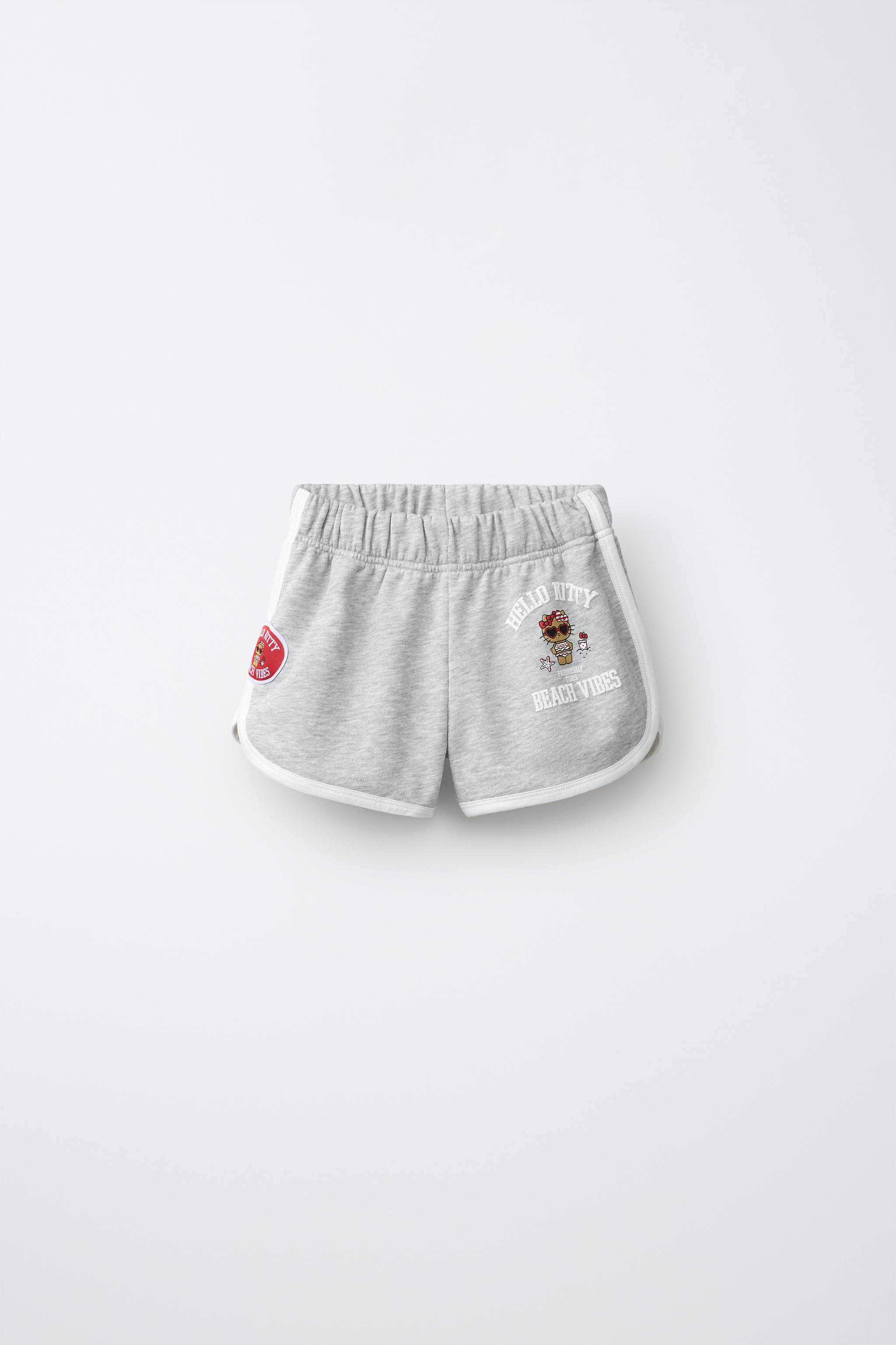 HELLO KITTY © SANRIO BERMUDA SHORTS — Grey marl