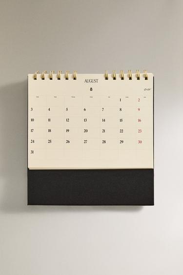 A5 DESK CALENDAR - Black by Zara - Image 3