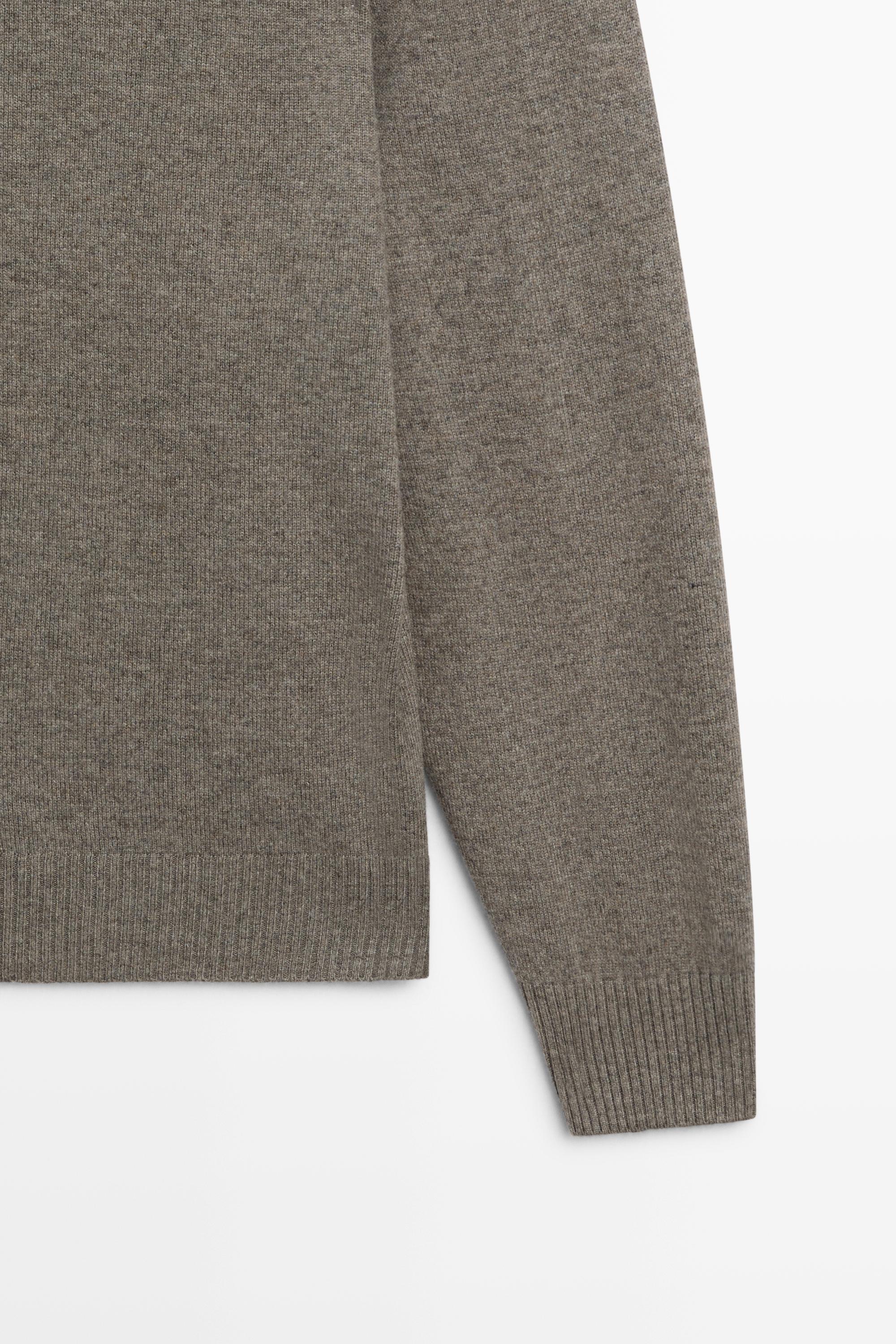 Cardigan en maille à capuche laine mélangée