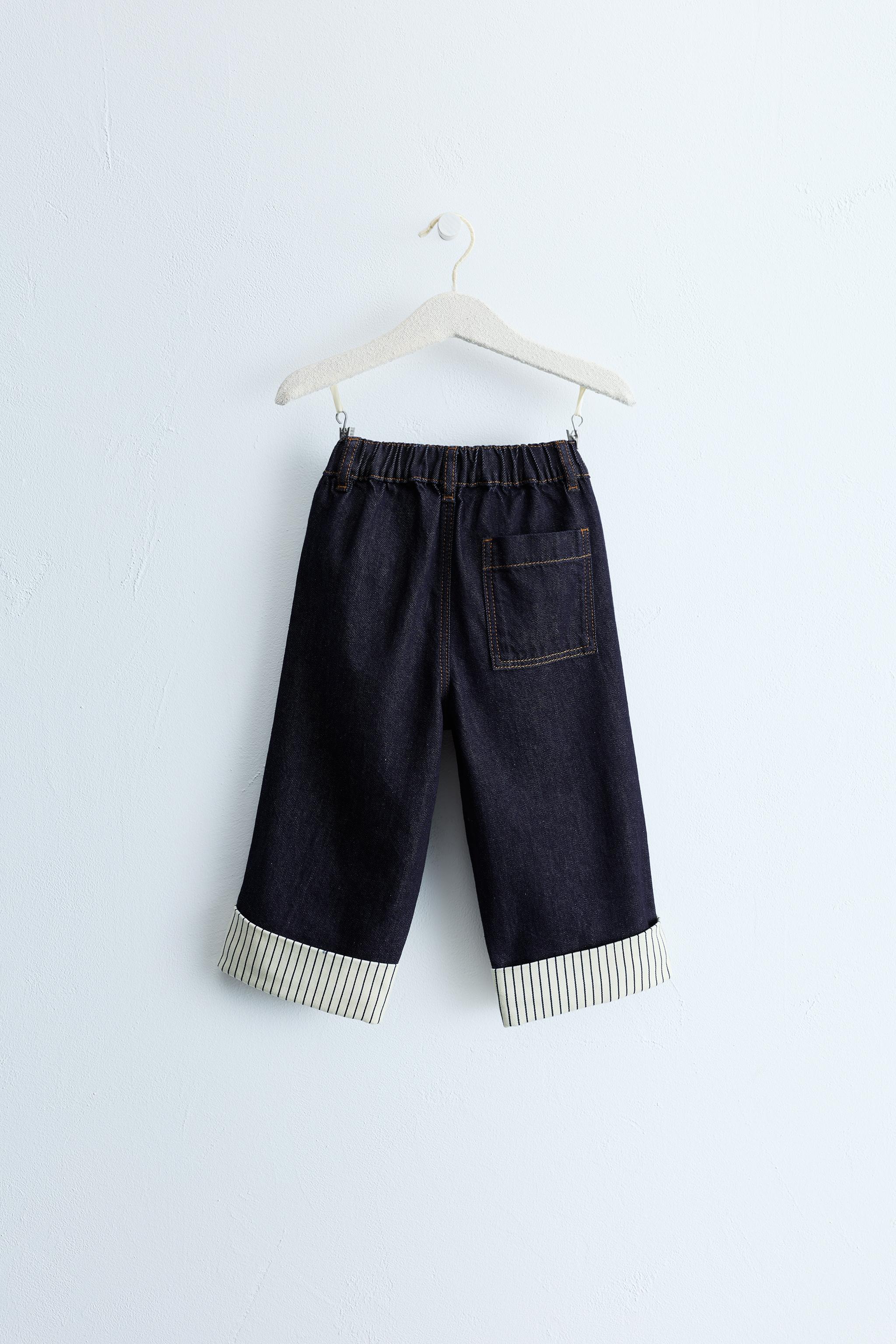 ZARA TIMELESS - STRAIGHT LEG TOPSTITCHED JEANS — Blue (alternate view)