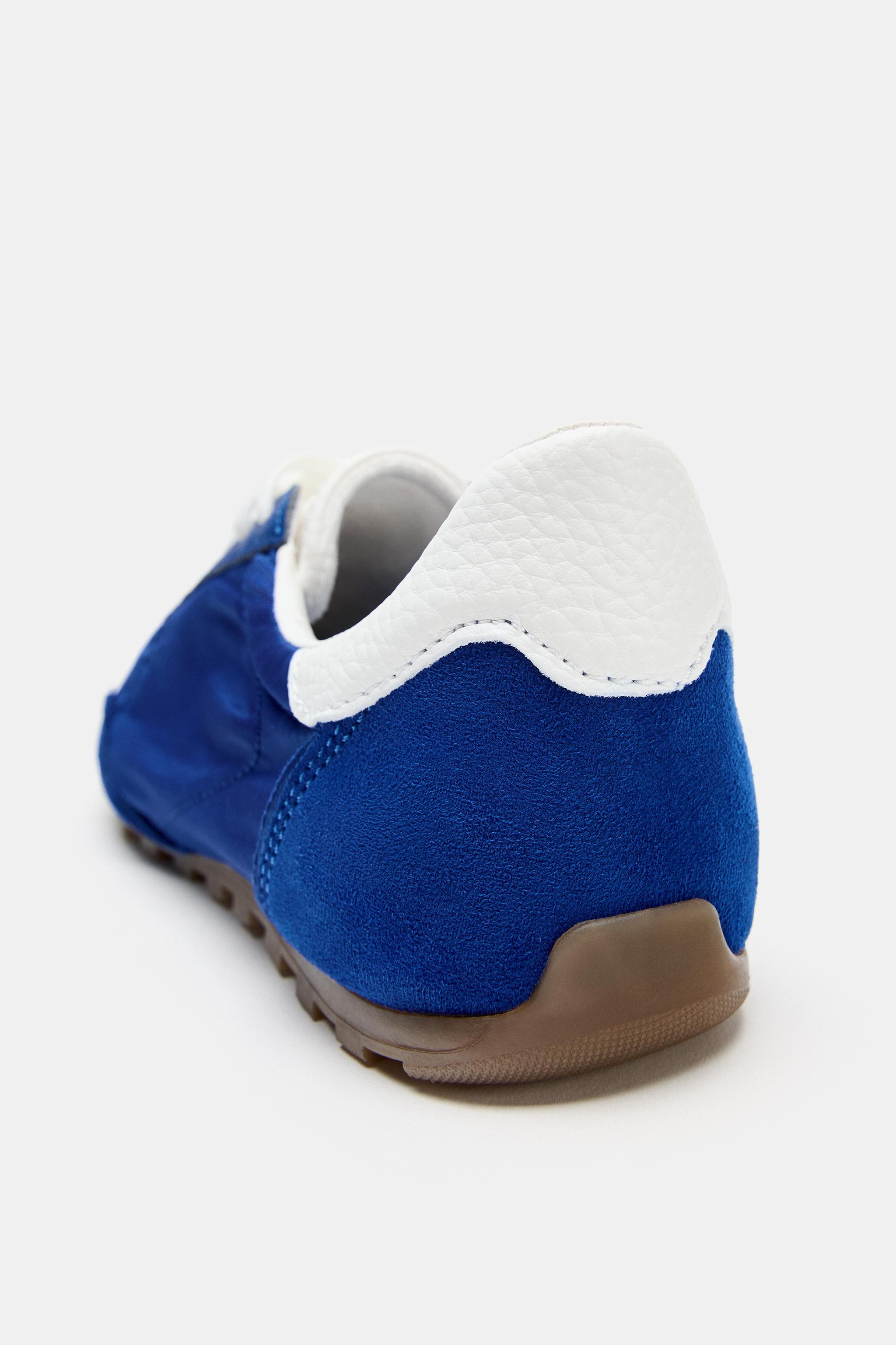 Женские кроссовки Zara CONTRASTING HEEL SNEAKERS — фото 4