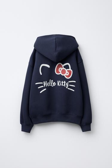 HELLO KITTY © SANRIO JOGGING HOODIE - Navy blue by Zara - Image 1