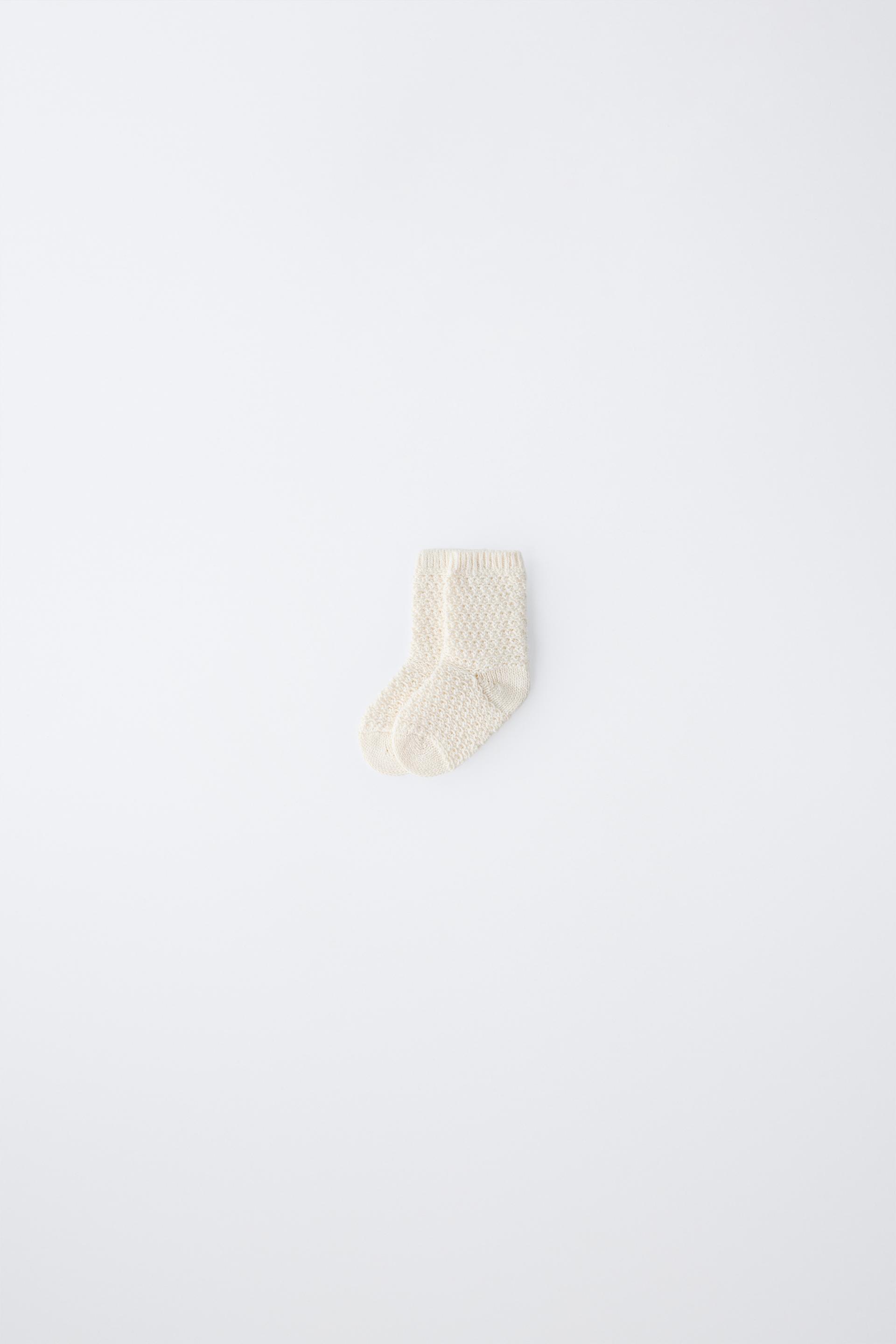 Cotton Silk Textured Socks