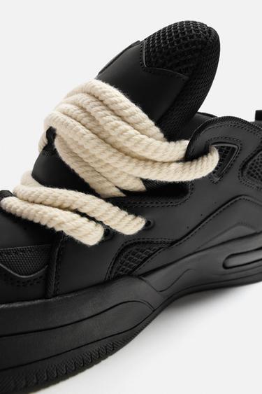 ROPE SKATE TRAINERS - Black by Zara - Image 4