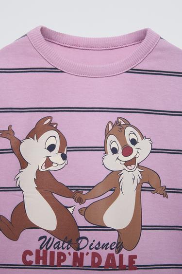 CHIP & DALE © DISNEY STRIPE T-SHIRT - Light mauve by Zara - Image 2