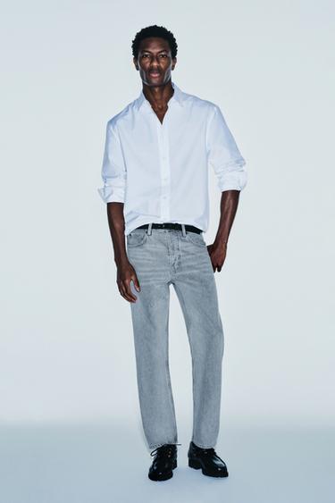 STRAIGHT-FIT-JEANS IM REGULAR-FIT - Grau von Zara