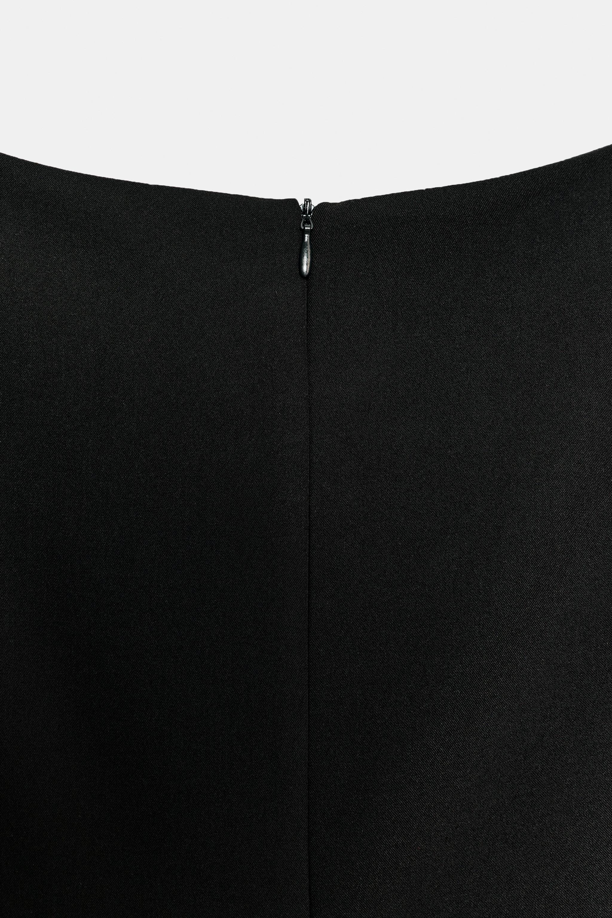 Женские платья Zara BOAT NECK MIDI DRESS — фото 7