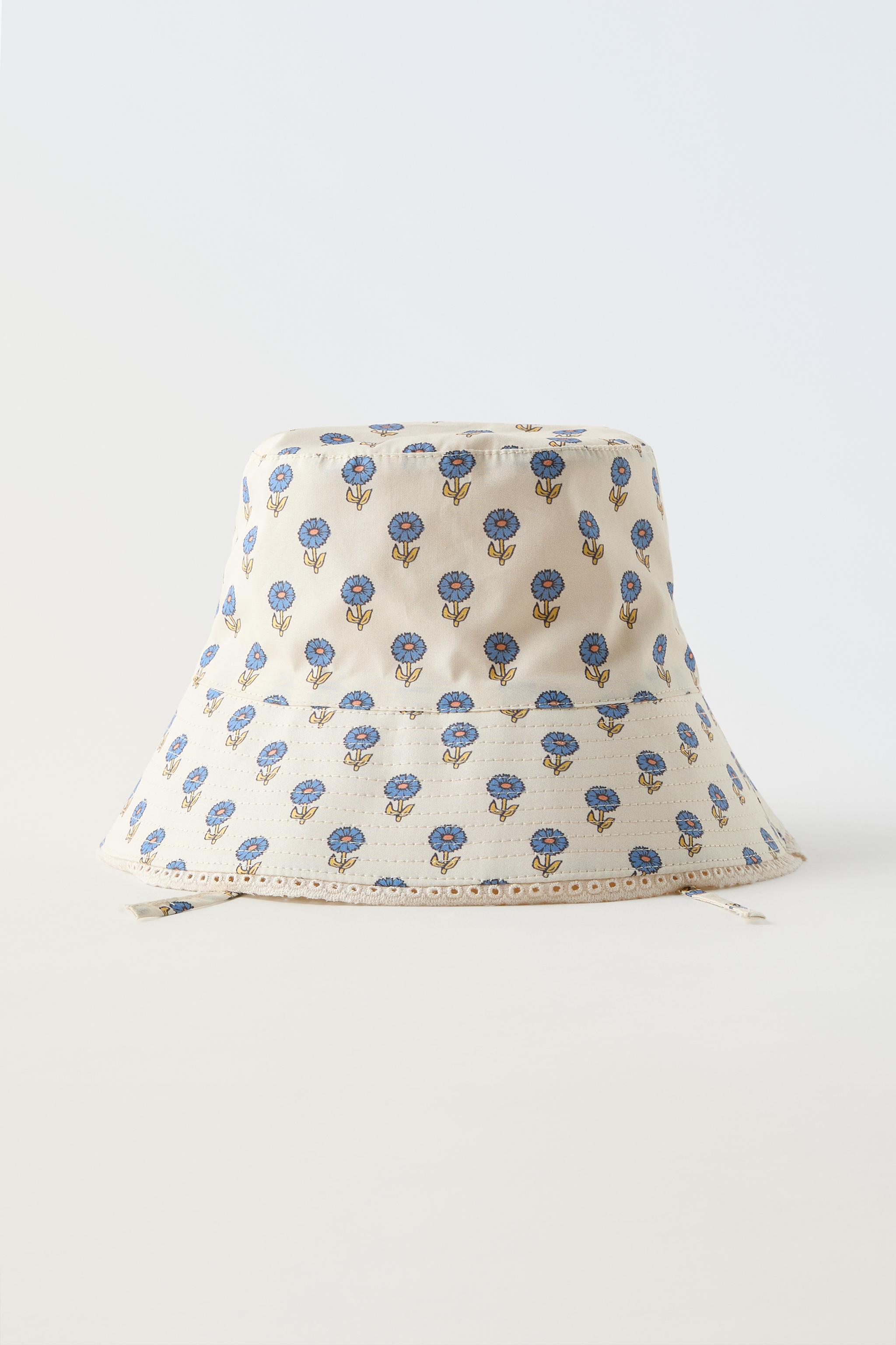 REVERSIBLE CHECKERED FLORAL BUCKET HAT