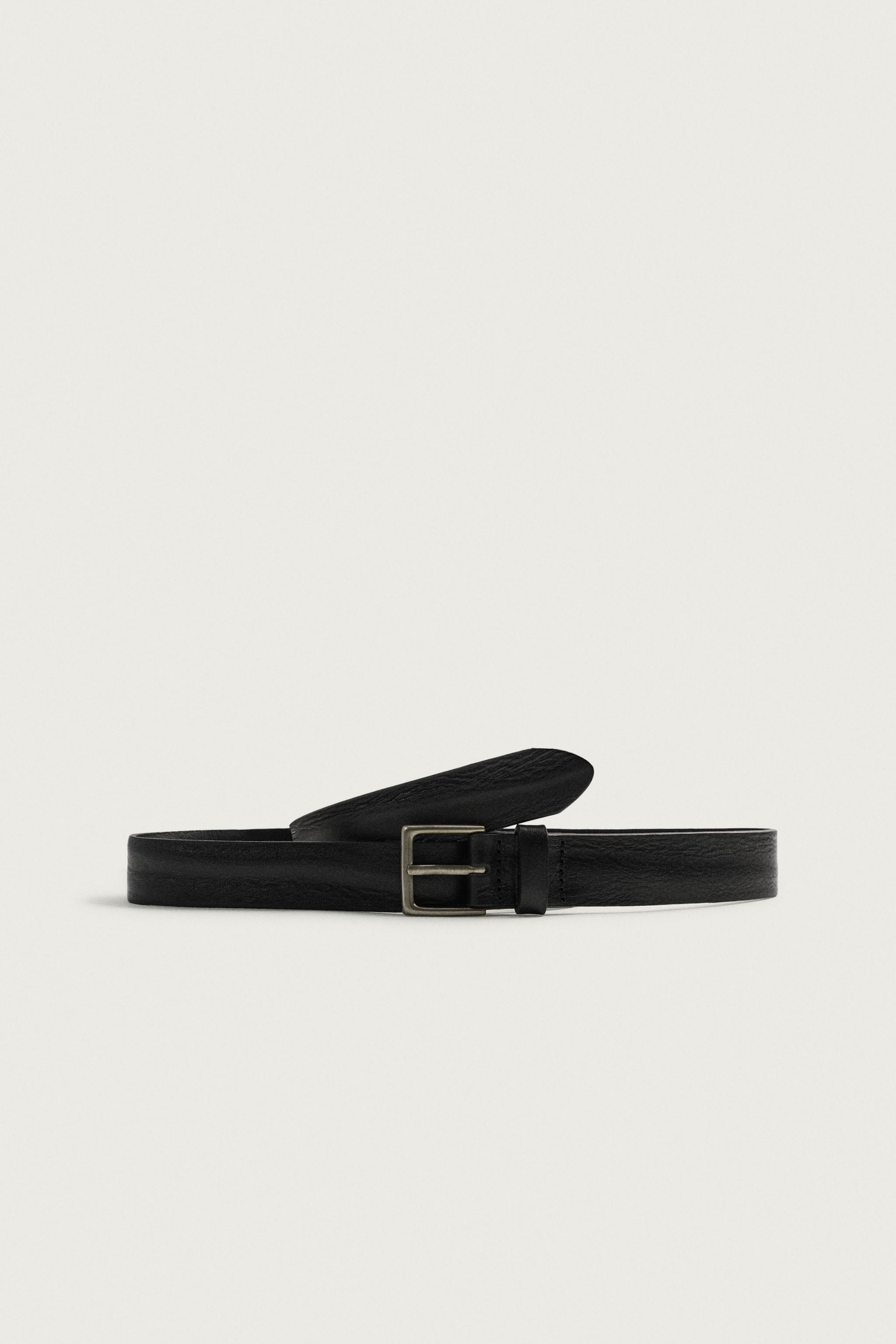 Zara Vintage Efektli Deri Kemer görsel 3