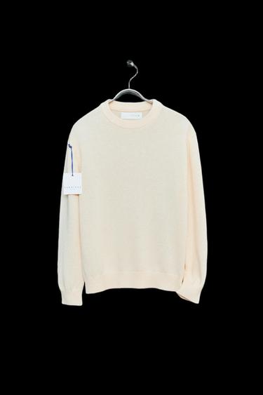 STORIESZ - JERSEY PUNTO CON ALGODÓN Y LINO - Beige claro de Zara