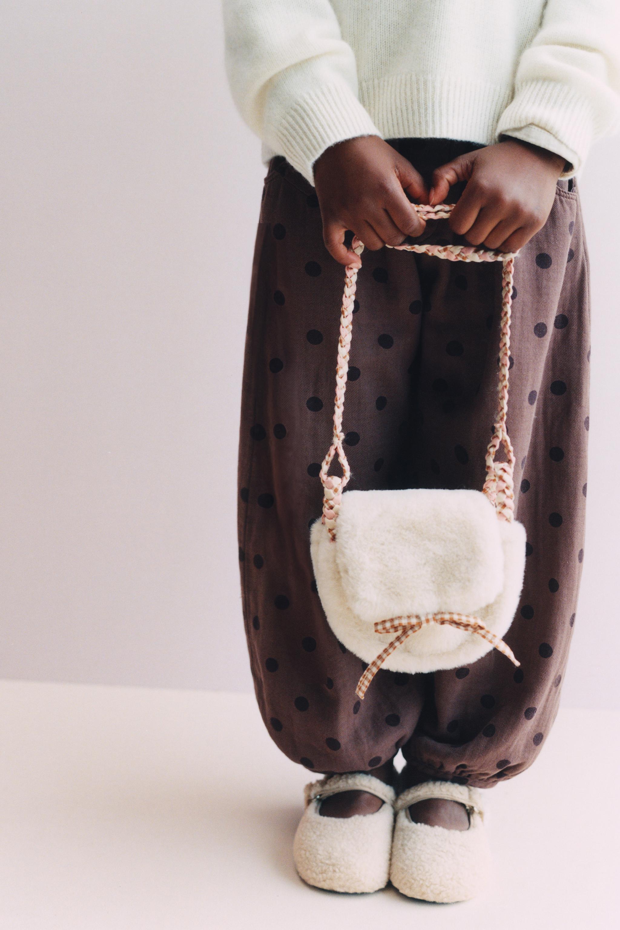 FAUX SHEARLING BALLET FLATS - Ecru White | ZARA UAE - Dubai