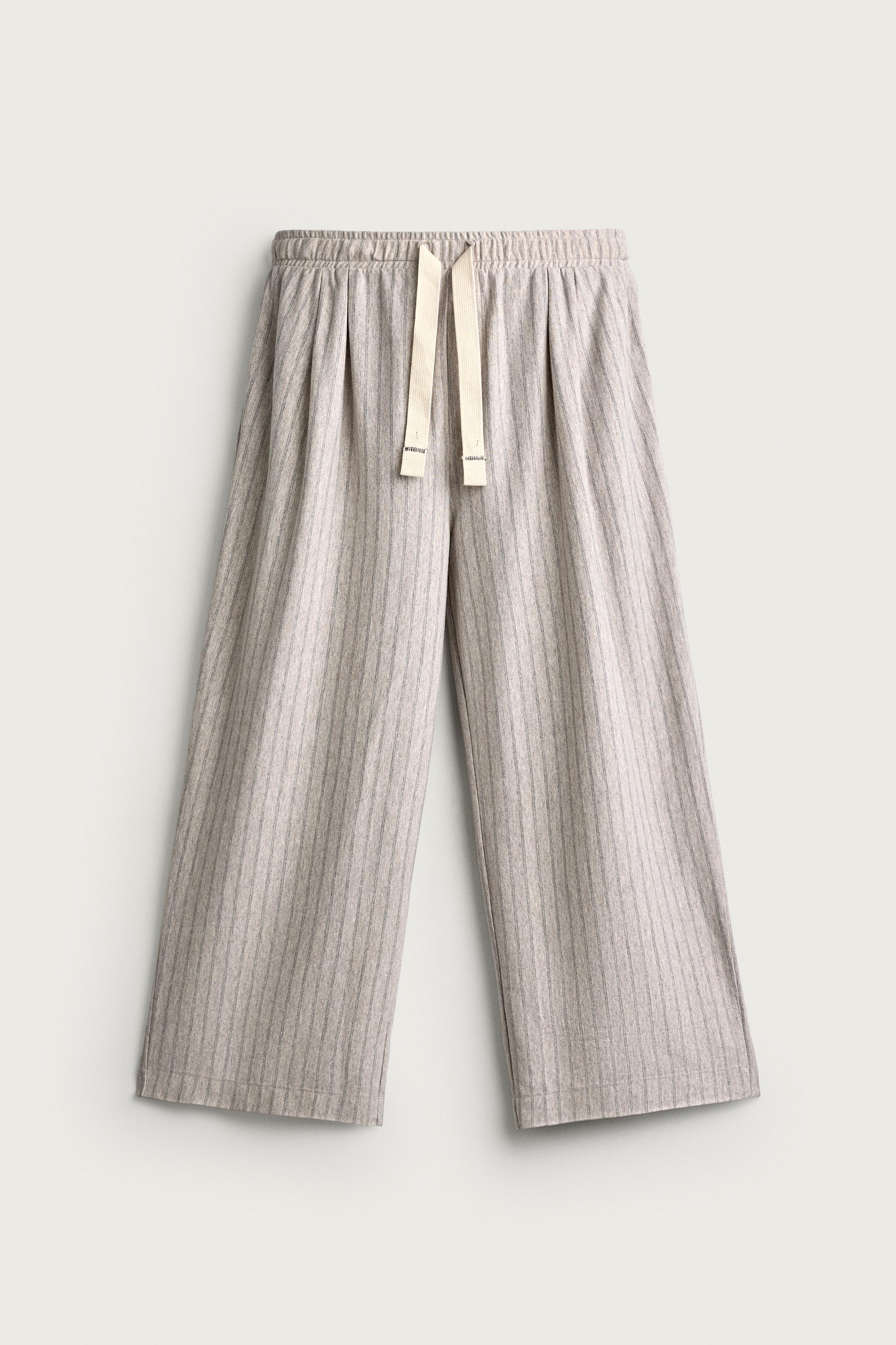 STRIPED RELAXED FIT PANTS