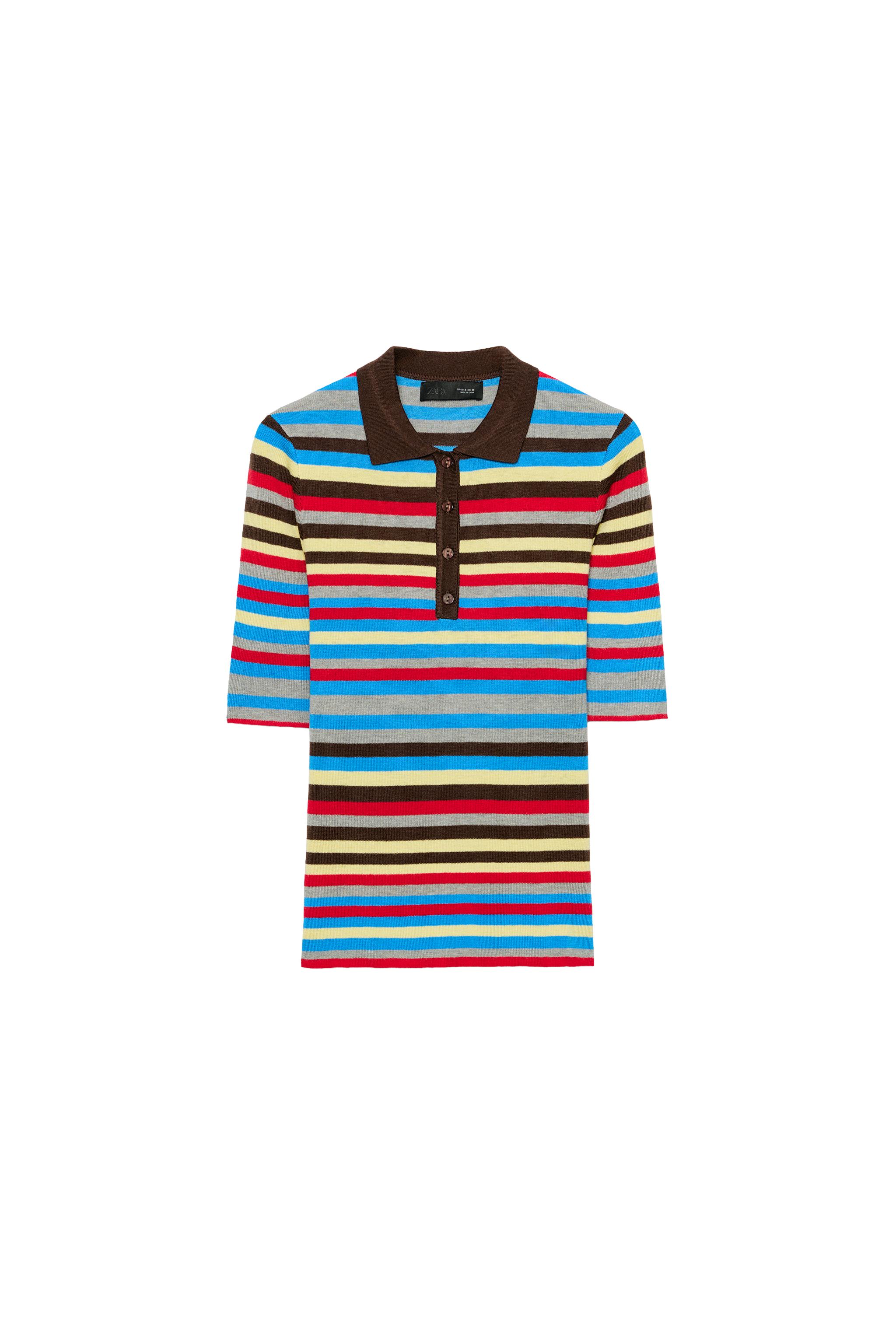 SUÉTER DE TRICÔ LISTRADO - Multicolor | ZARA Brasil