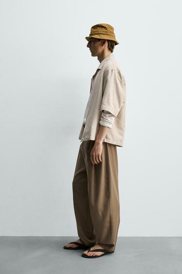 RELAXED FIT FLOWING SHIRT - Light beige by Zara - Image 3