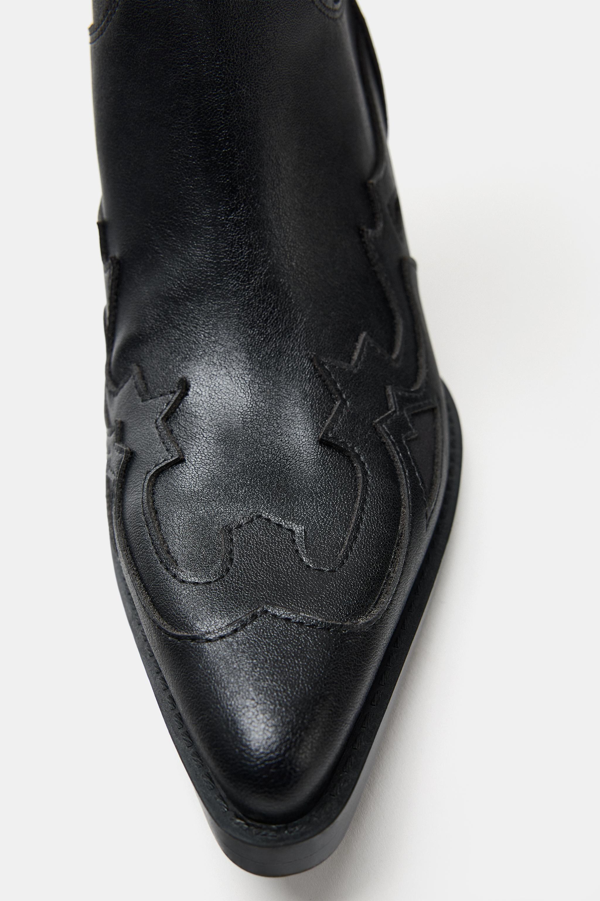COMBINED COWBOY BOOTS - Black | ZARA South Africa