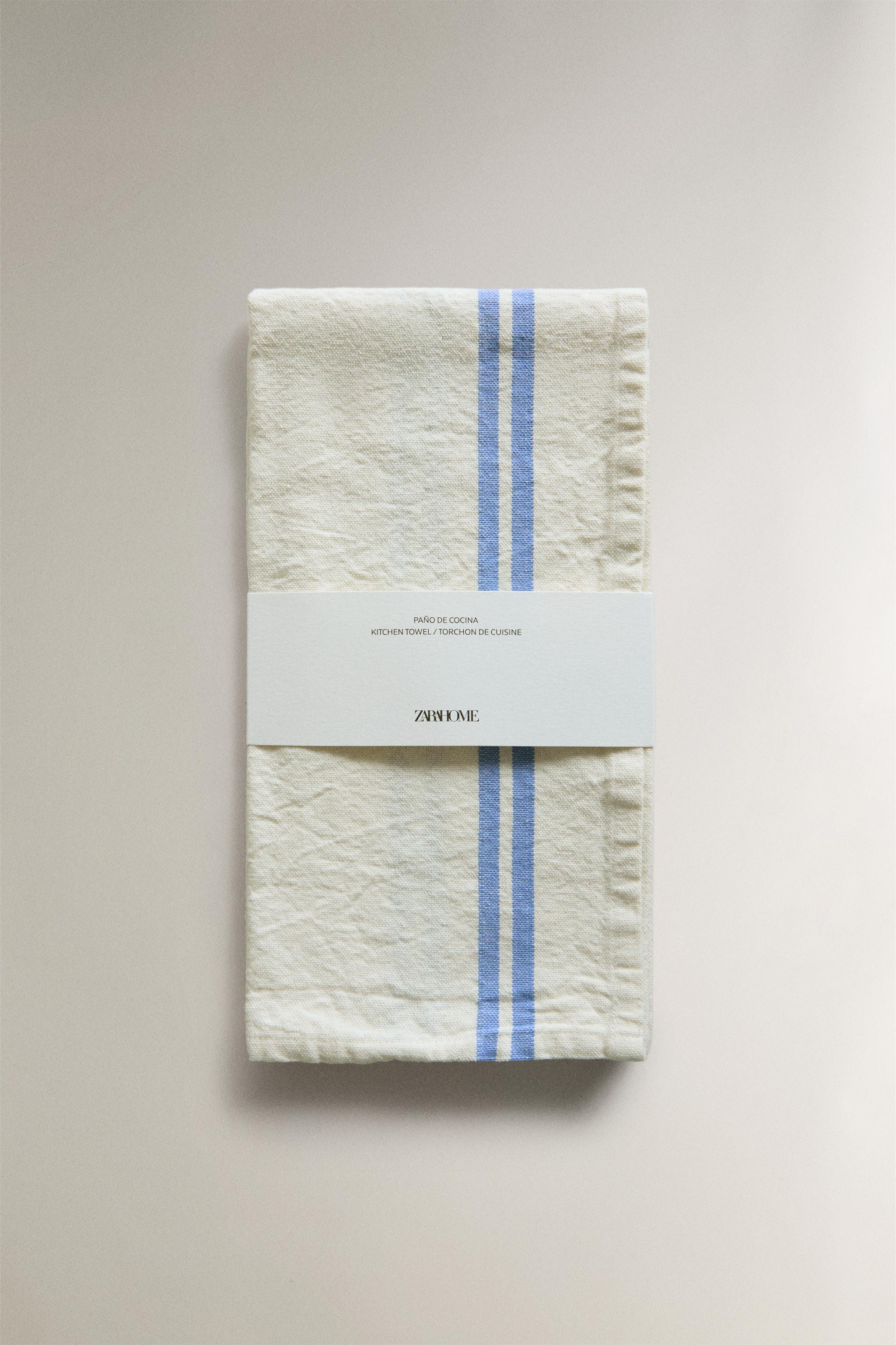 STRIPED COTTON TEA TOWEL