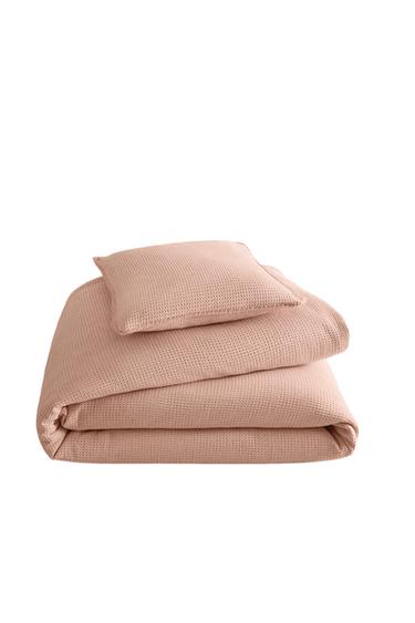 KIDS' WAFFLE BEDSPREAD - Pink by Zara